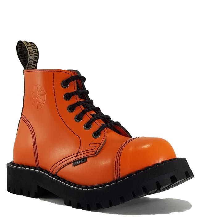 Weave guitar entrepreneur Bocanci Steel 6 Inele Portocaliu | STEEL Shoes&Boots