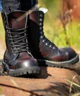 Bocanci Steel 10 Inele Bordeaux Degrade