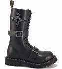 Bocanci Steel 15 Inele Negrii Cu Cranii