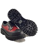 Pantofi Steel 4 Inele Alcapone Negru Roșu