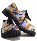 Pantofi Steel 3 Inele Graffiti