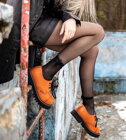 Pantofi Steel 3 Inele Portocalii