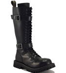 Bocanci Steel 20 Inele Negru Si 2 Catrame